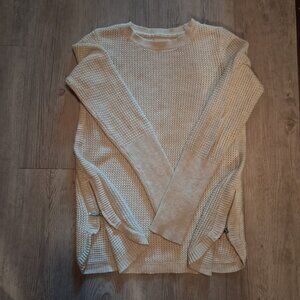 Akini Women's Sweater Zipped Detail Size Small Cream Off White